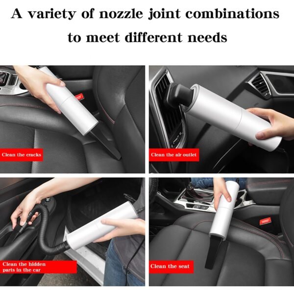 Portable Handheld Vacuum Cleaner 120W Car Charger - Image 10