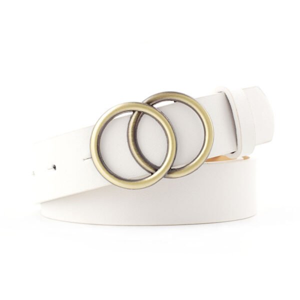Fashion round button leopard zebra SNAKE BELT - Image 5