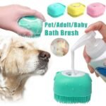 Silicone Dog Bath Massage Gloves Brush Pet Cat - Retail📦 & Whole Sale 🛍️