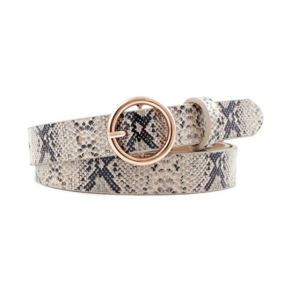 Fashion round button leopard zebra SNAKE BELT - Image 8