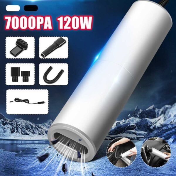 Portable Handheld Vacuum Cleaner 120W Car Charger - Image 8