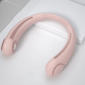 Alternative view of Leafless Hanging Neck Fan Usb Charging Lazy Silent  Fan