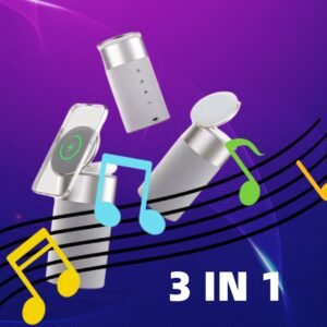 Alternative view of 3 In 1 Multi-Function IPhone And AirPods Wireless Charger Portable Bluetooth Speaker With Touch Lamp For Home And Office