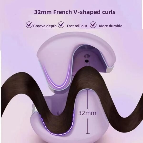 Hair Curling Iron 32mm Deep Wave Hair Curler 4 Temperature Adjustable Fast Heating Crimping Iron Styler Wand For All Hair Style - Image 5
